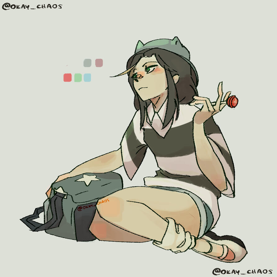 an art trade with my friend @u_mmmpls on IG! ~fullbody